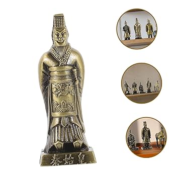 中国　古銅宣徳銅　人物像　武人像　置物　C　4154 中国 古銅宣徳銅 人物像 武人像 置物 C 4154